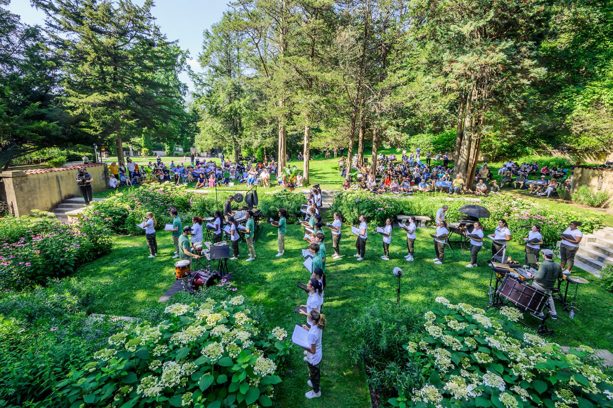 The Young People's Chorus of New York City and Sandbox Percussion perform the world premiere of The Only Way Is Through at Caramoor